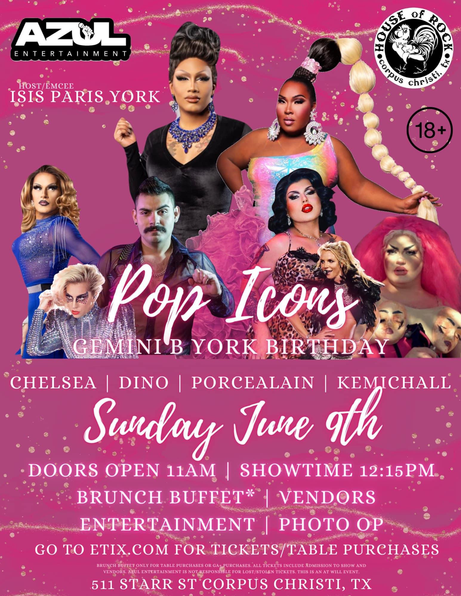 Pop Icons – Gemini B York Birthday Celebration