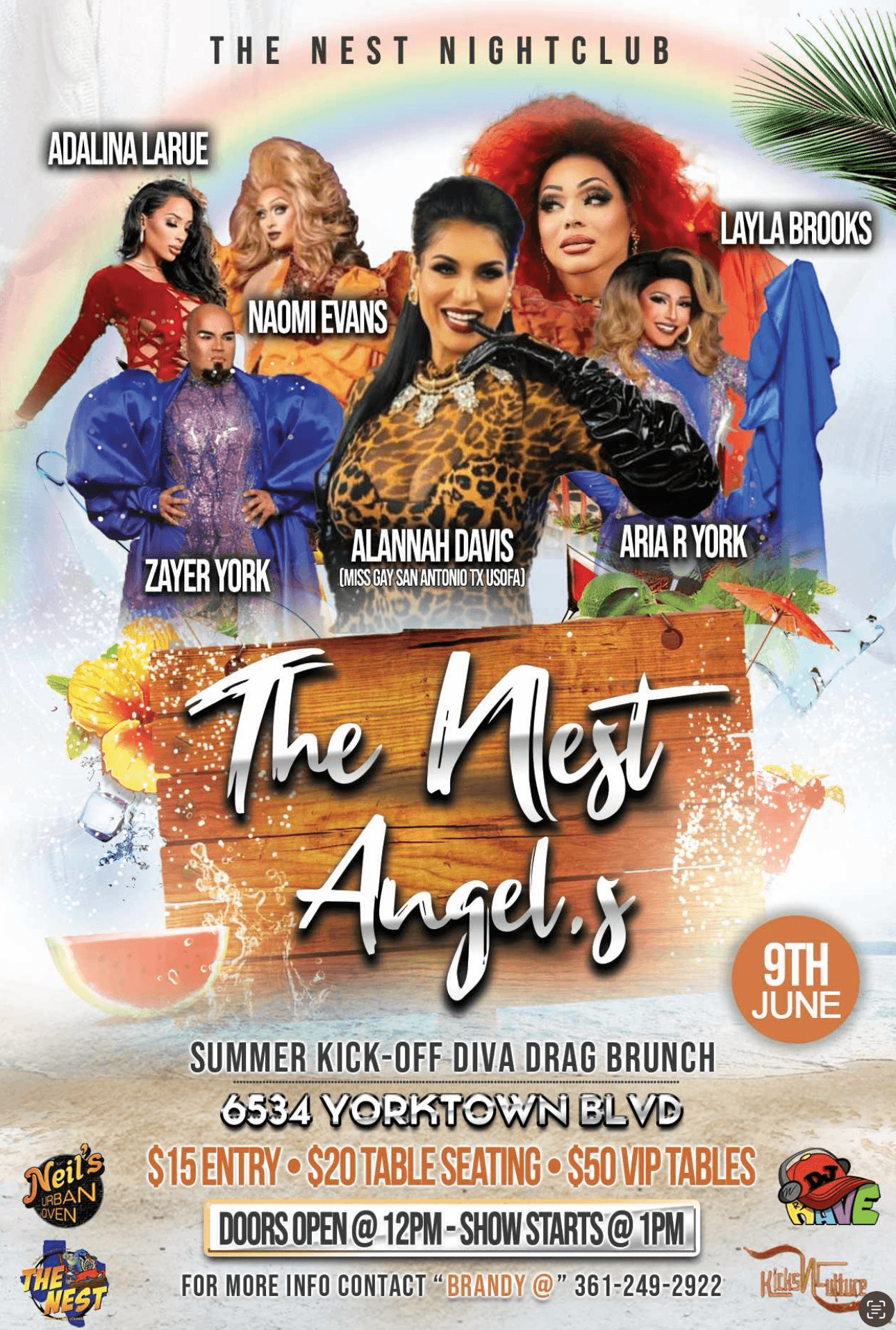 The Nest Angels: Summer Kick-Off Diva Drag Brunch