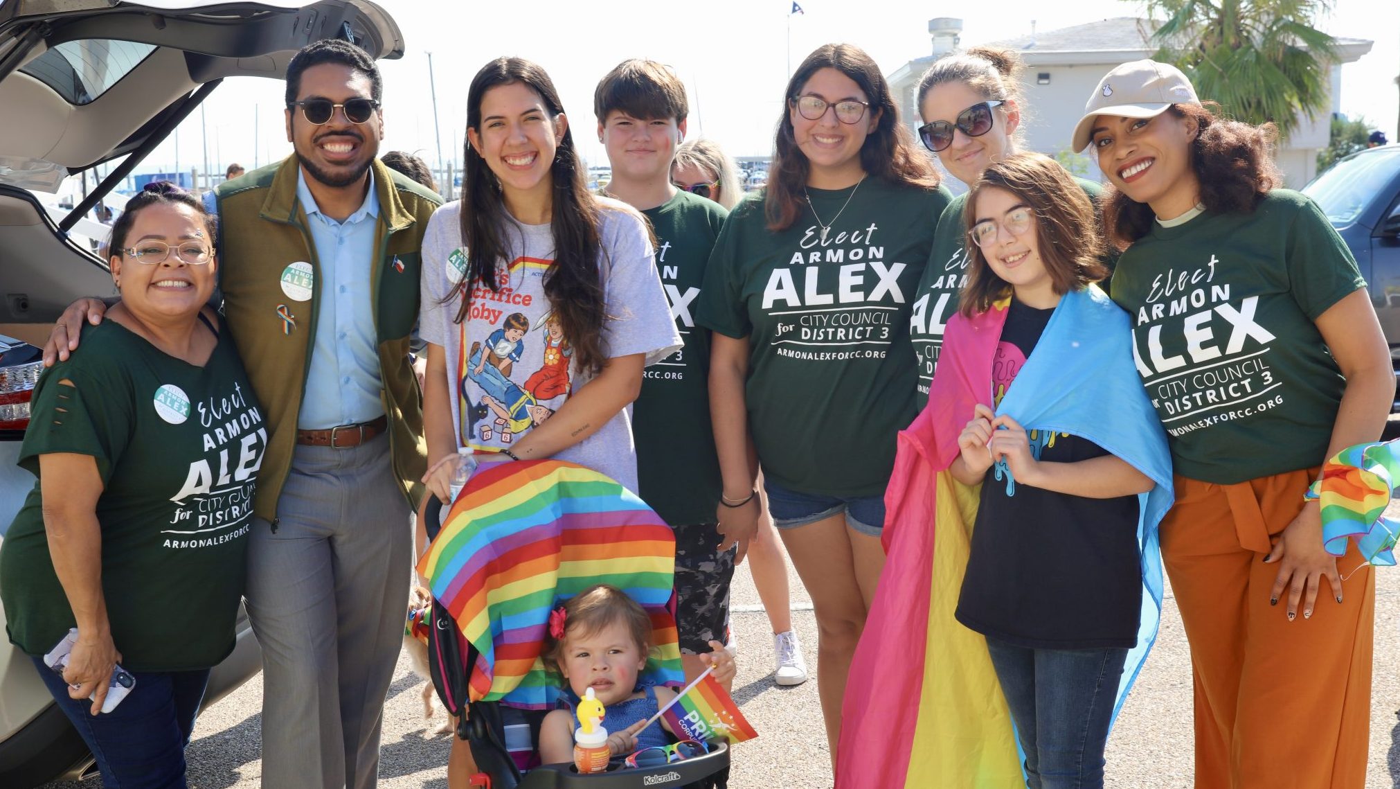 City Council Candidate Armon Alex at 2022's Pride Parade