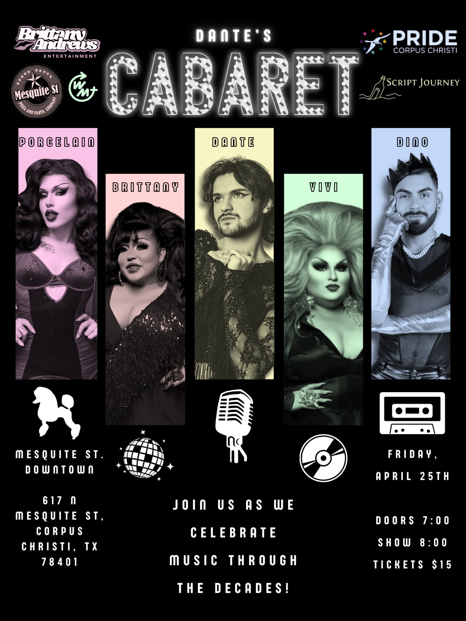 Dante’s Cabaret: Celebrating Music Through the Decades!