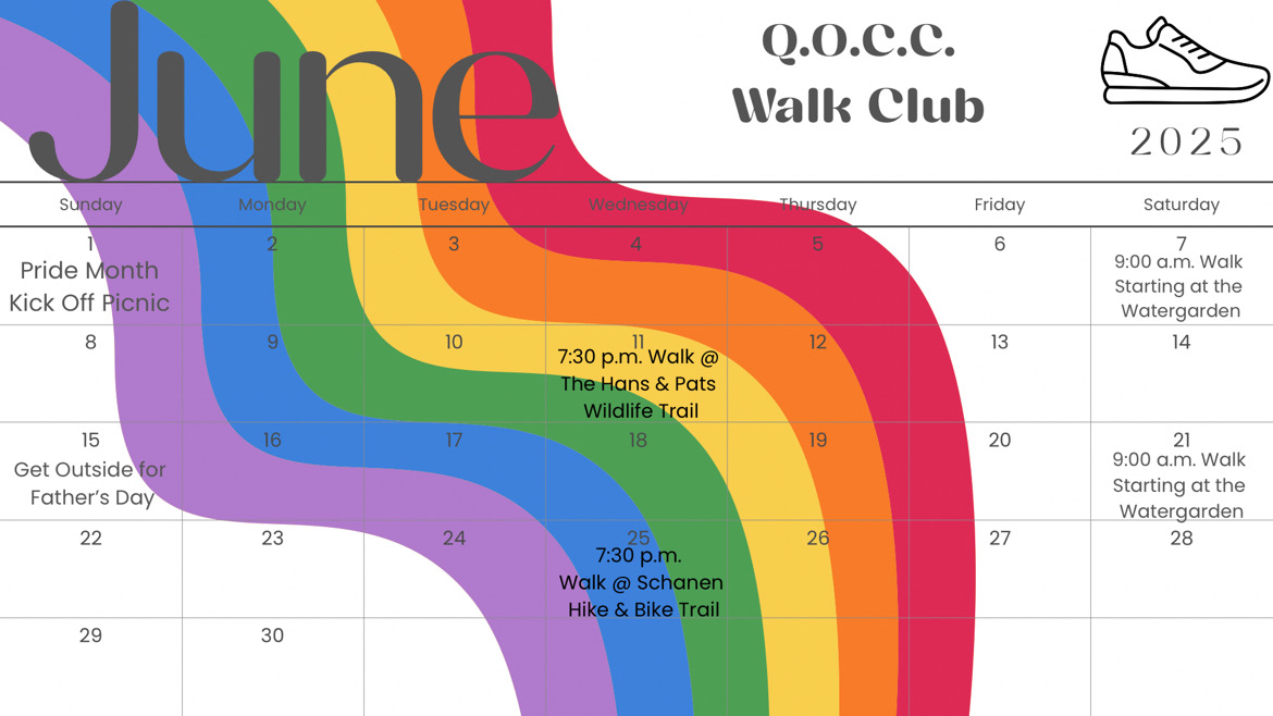 Q.O.C.C. Walking Club Pride Month Kickoff Picnic