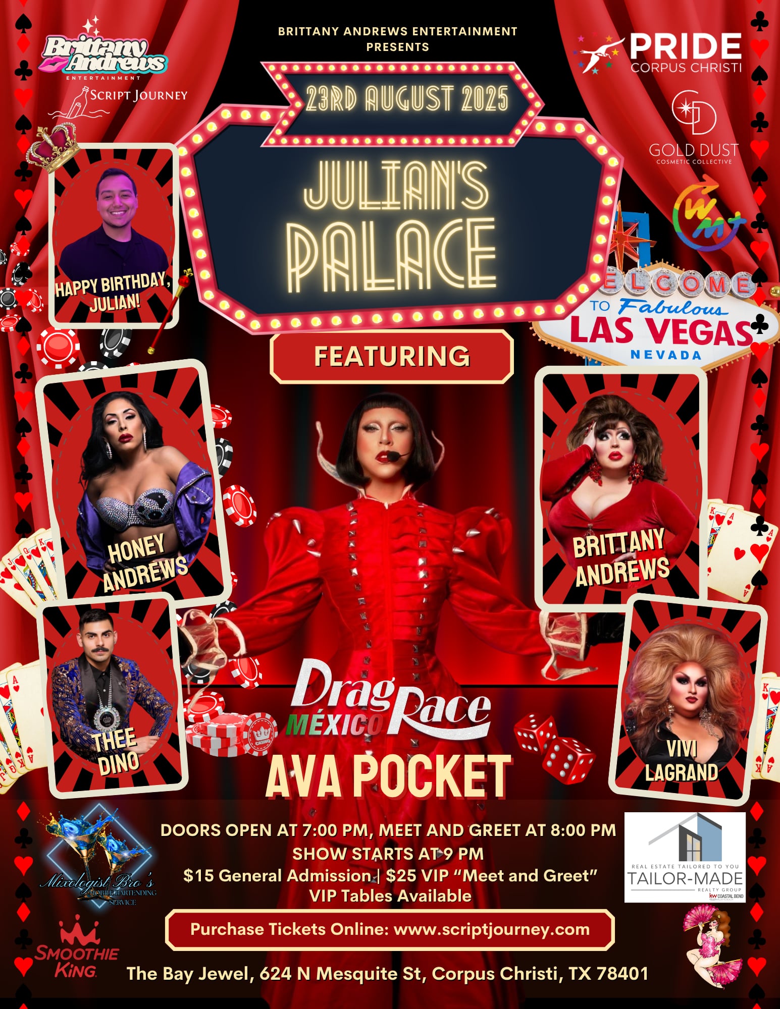 Julian’s Palace – Las Vegas themed B-Day Show