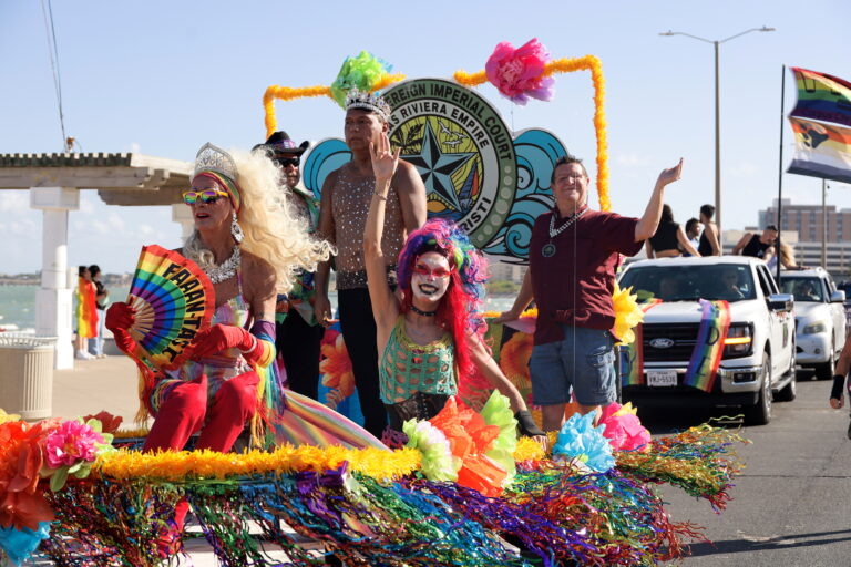 Royal Sovereign Imperial Court of the Texas Riviera Empire in the 2025 Pride parade