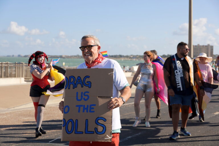 Coastal Bend Stonewall Democrats in the 2025 Pride parade