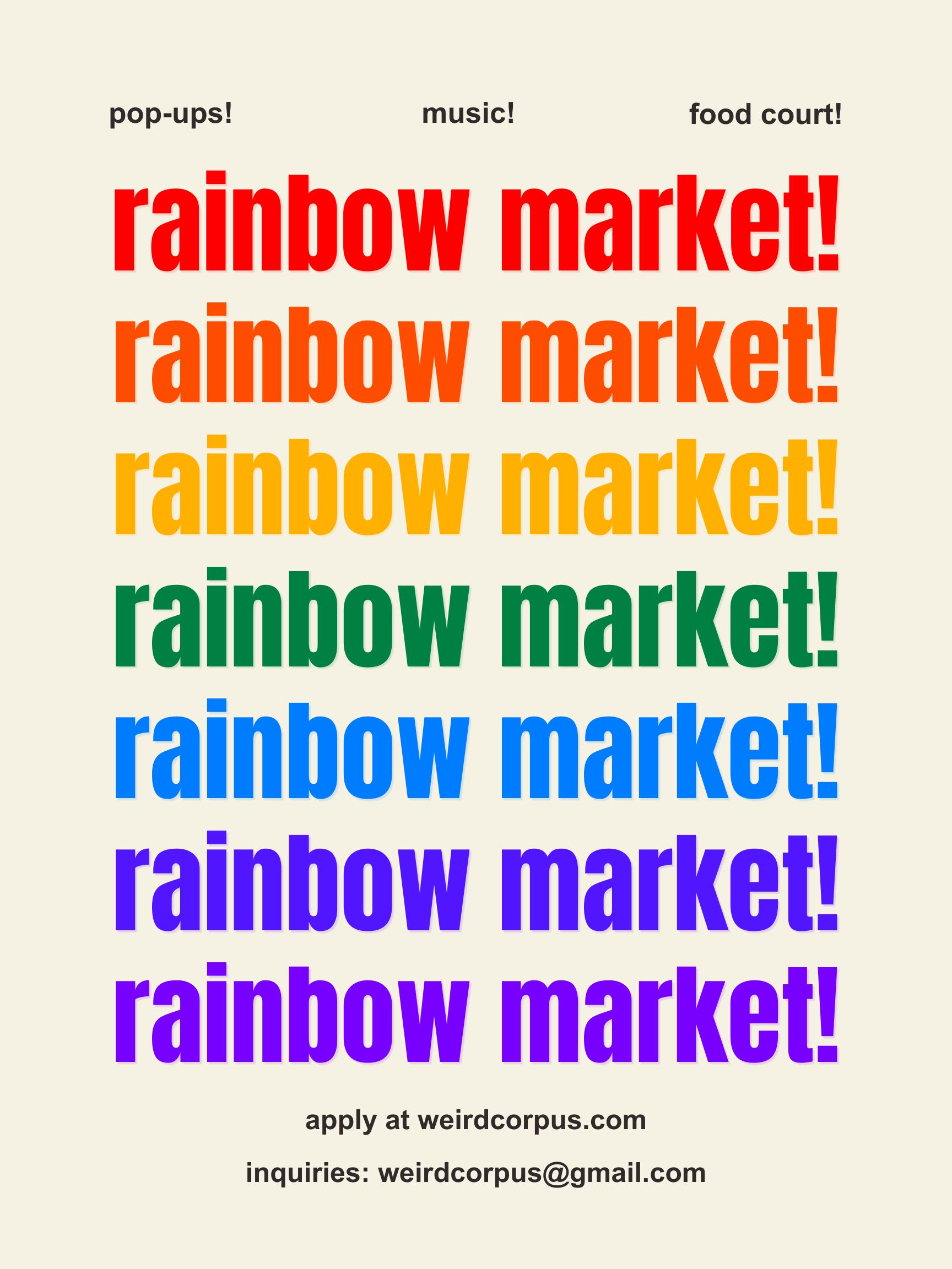 3rd Thursday Rainbow Market at AMST