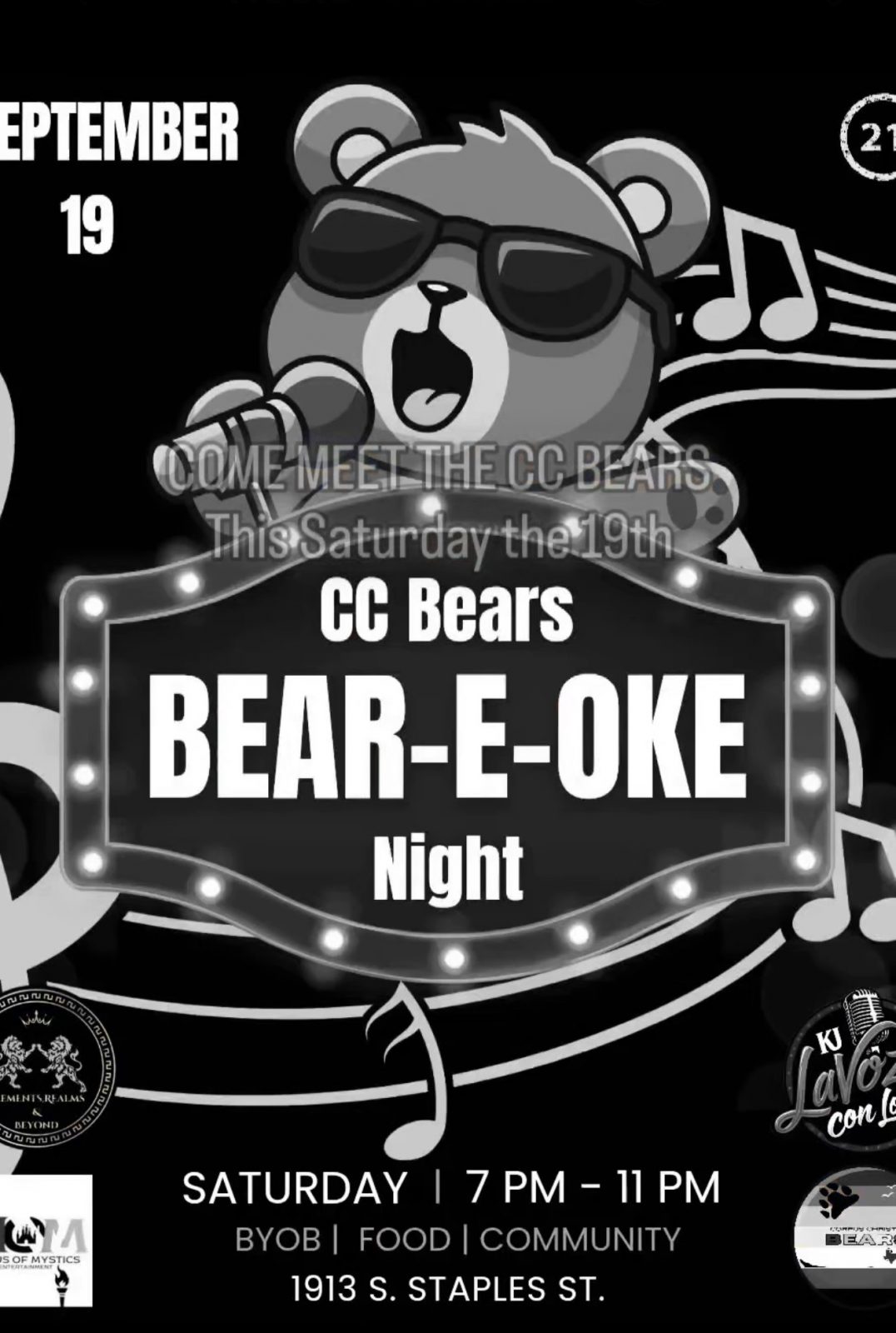 CC Bears BEAR-E-OKE Night