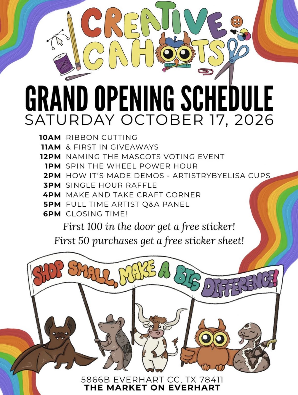 Creative Cahoots Grand Opening