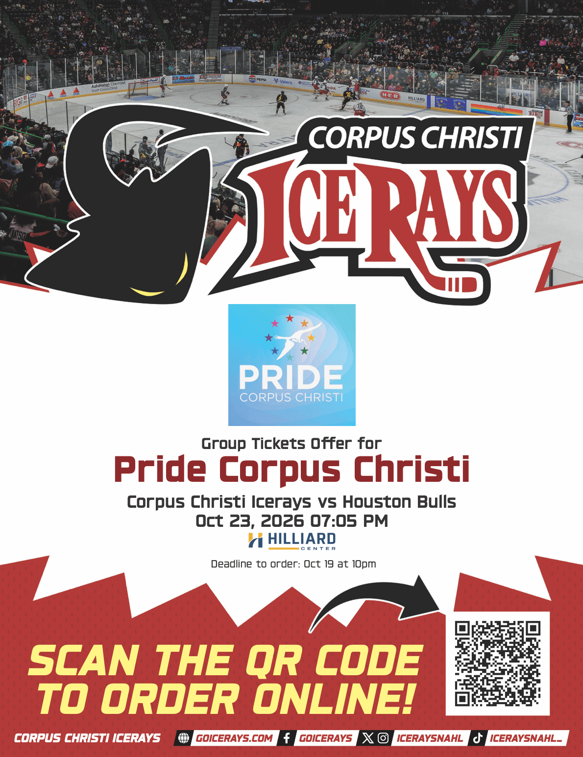 Corpus Christi Icerays vs Houston Bulls